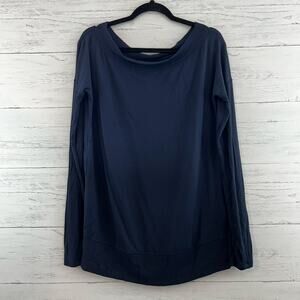 Athleta Navy Blue Long Sleeve Sweatshirt Size M